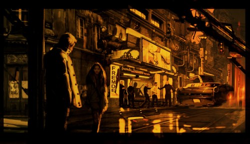 The recently released concept art for Duncan's next film, Mute, has a definite Blade Runner style tone to it.