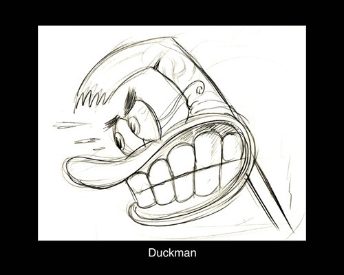 DUCKMAN EARLY MODEL SKETCH DUCKMAN EARLY MODEL SKETCH