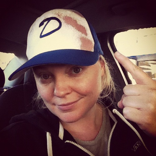 Melissa Hutchison with her most favourite hat in the world!