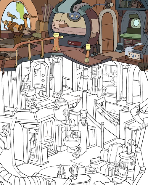 Deponia_Tonis_Haus_entstehung