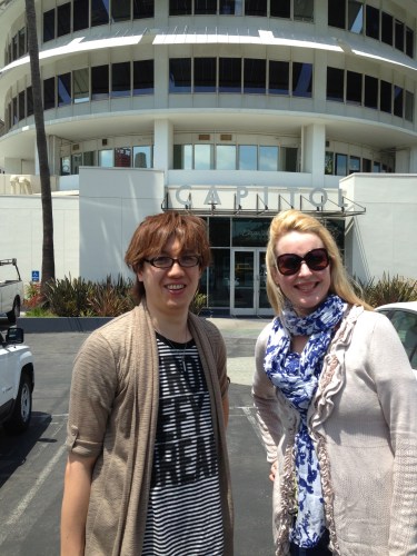 Me and Honda-san before recording in LA at Capital studios