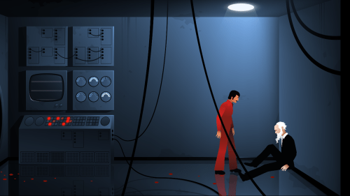 The Silent Age screenshot 01 - Joe meets timetraveler